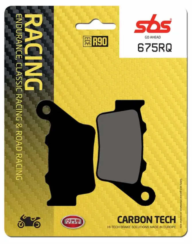 SBS 675RQ - RQ - CARBON TECH Rear Brake Pads