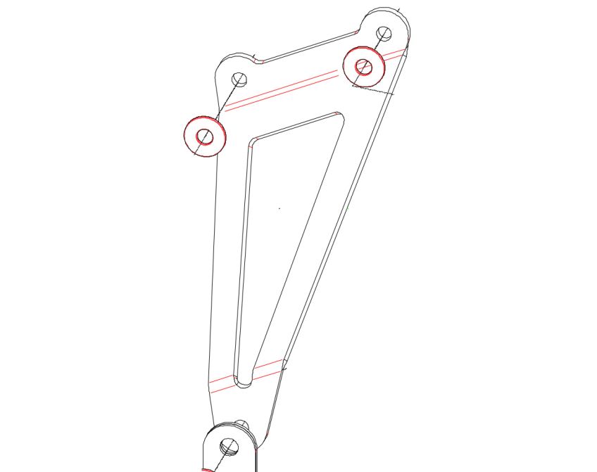 Suzuki GSXR1000 2017-2018 Replacement ARROW Silencer Hanger Bracket
