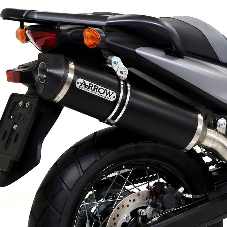Suzuki DL650 V-Strom ARROW Exhaust Dark Aluminium / Carbon Silencer