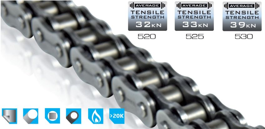 Tsubaki 525 Omega O-Ring Motorcycle Chain