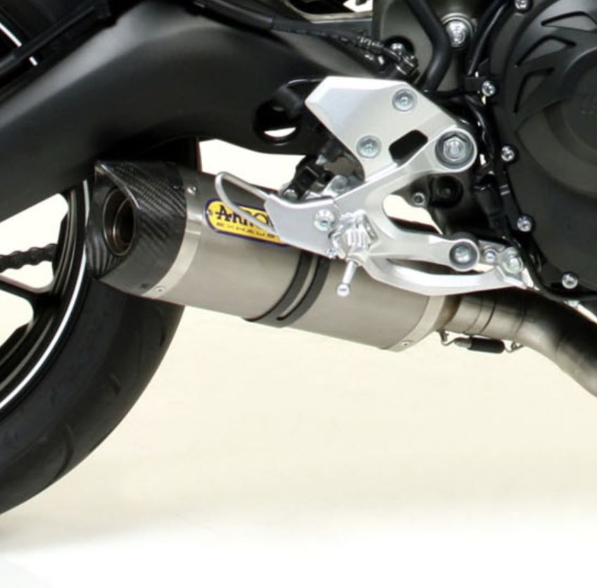 Yamaha MT-09 13-14 Full ARROW Exhaust system with Titanium / Carbon fibre silencer