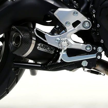 Yamaha MT-09 Tracer 900 GT ARROW Exhaust with Dark Aluminium / Carbon fibre Silencer