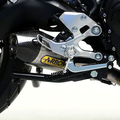Yamaha MT-09 Tracer 900 GT ARROW Exhaust with Steel / Carbon fibre X-Kone silencer 