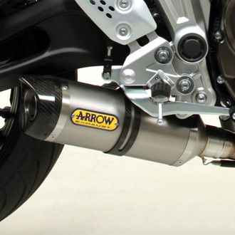 Yamaha MT-07 | MT07 Full ARROW Exhaust LOW system - Titanium / Carbon silencer