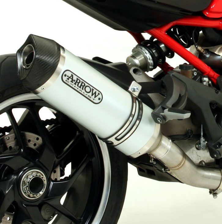 Ducati Monster 1200R 2016-2019 ARROW Aluminium / Carbon silencer