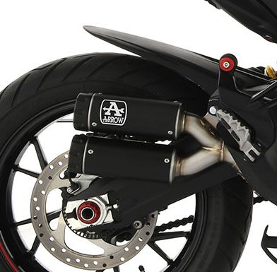 Ducati Multistrada 950 2019-2020 ARROW Rebel Dark Steel Silencers