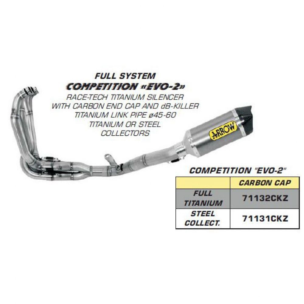Kawasaki ZX-6R | ZX6R | 636 09-15 Replacement ARROW Competition