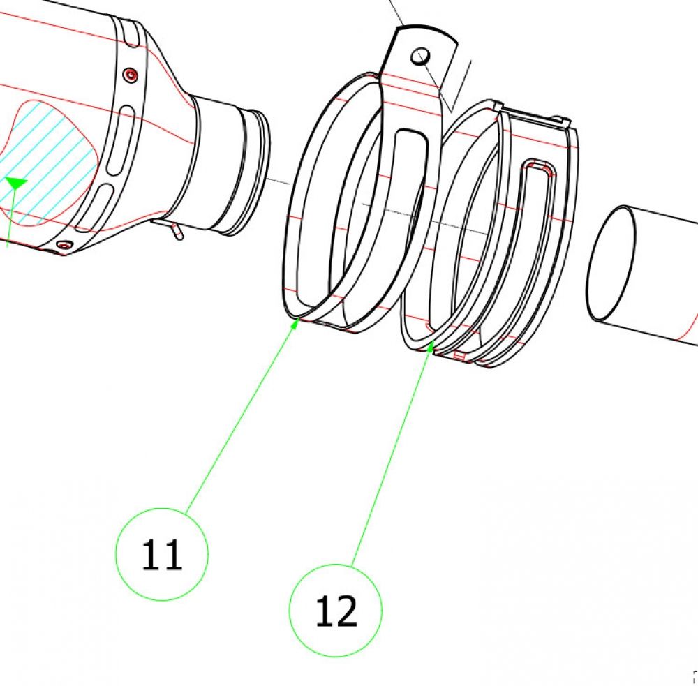 ARROW Stainless Steel Silencer Clamp / Strap
