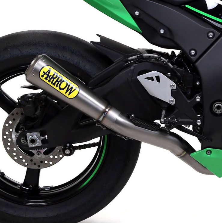 Kawasaki ZX-10R 2016 Full ARROW Race Exhaust System Titanium Cone