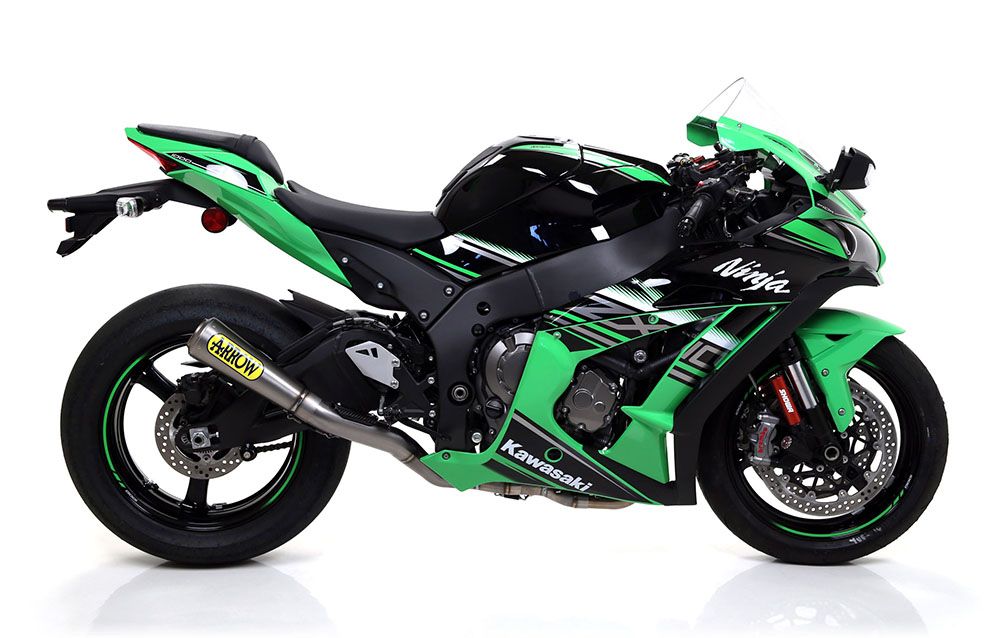 Kawasaki ZX-10R 2016 Full ARROW Race Exhaust System Titanium Cone