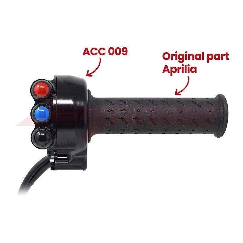 Aprilia RSV4 / RR  RACING FACTORY | Tuono Jetprime Throttle Cover inc Right Hand Switch - Rain Light