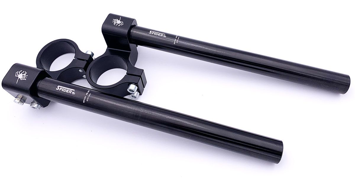 サプライ・アクセサリ・グッズ Mk4 SPIDER CLIP ON HANDLEBARS Kawasaki Ninja 400 42mm Offset | ø50mm