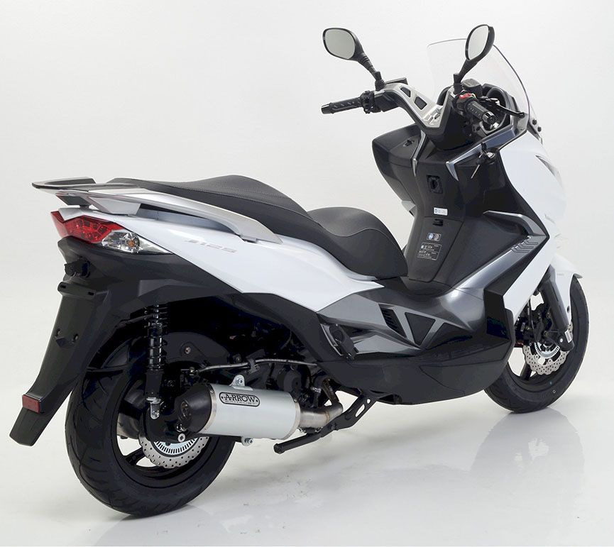 Kawasaki J125 2016 ARROW Urban Exhaust System - Dark Aluminium