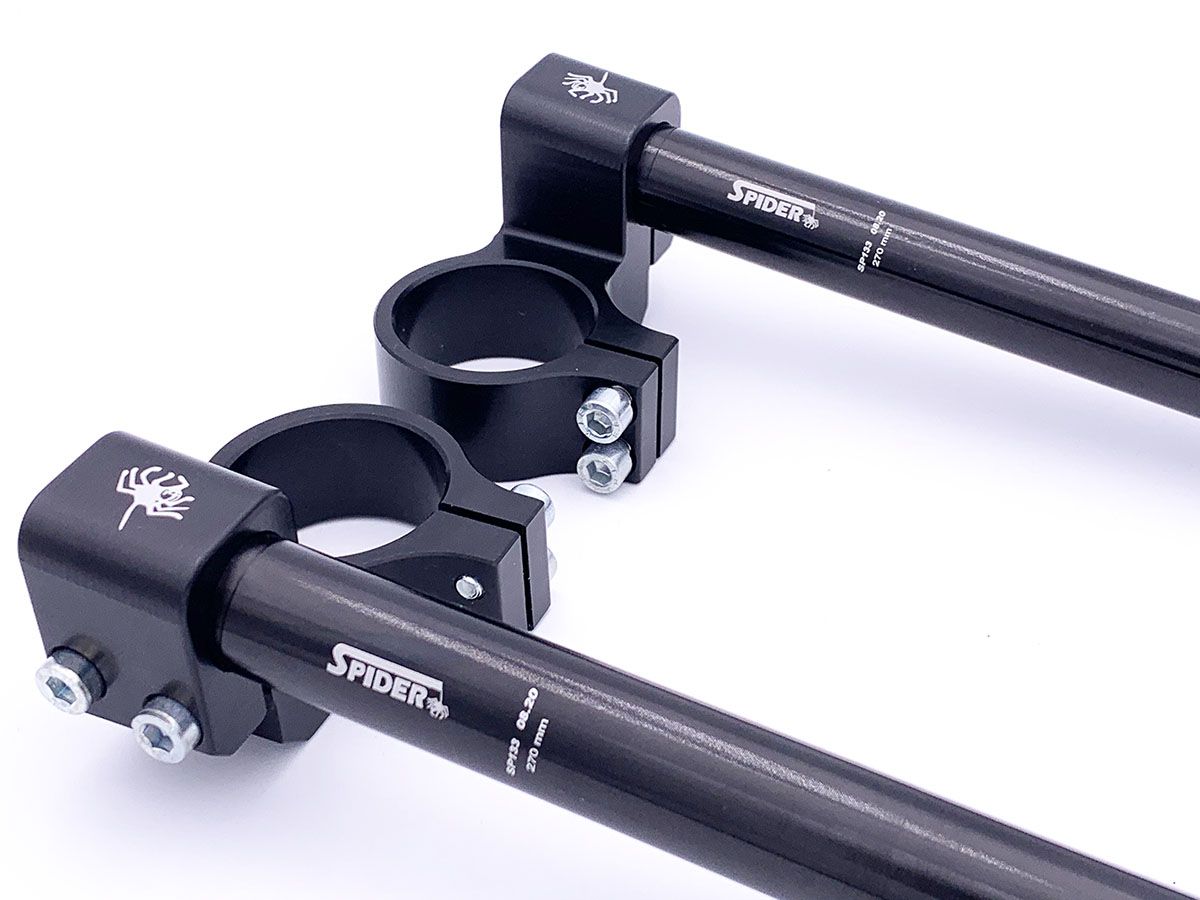 SPIDER CLIP ON HANDLEBARS Kawasaki Ninja 400 42mm Offset | ø50mm