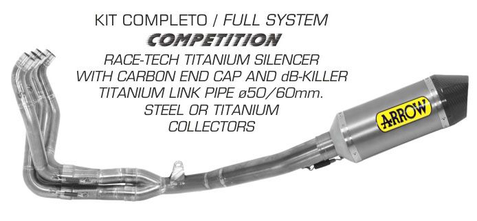 Suzuki GSXR1000 2017-2021 ARROW Replacement Titanium Link Pipe