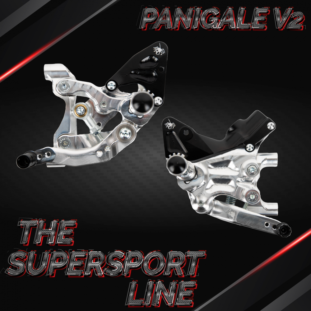 SPIDER WSS Supersport Line Rearsets DUCATI 959 955 V2 20202022